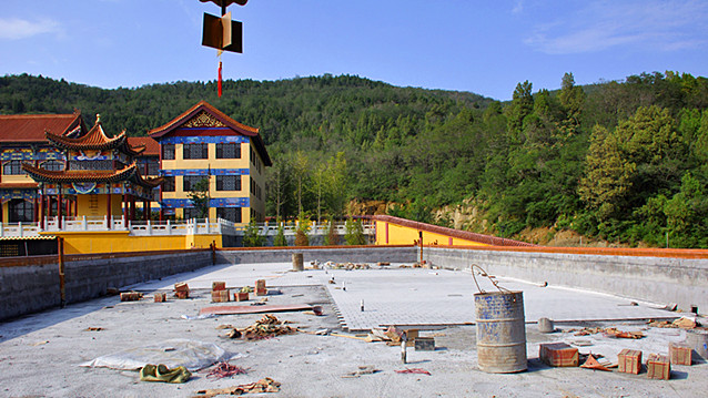 2015年8月26日，山东省博山正觉寺建设进展