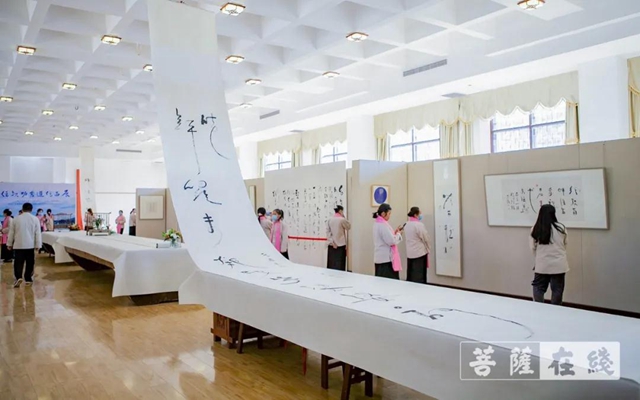 任钦功书法作品全国巡展在博山正觉寺书画院开展
